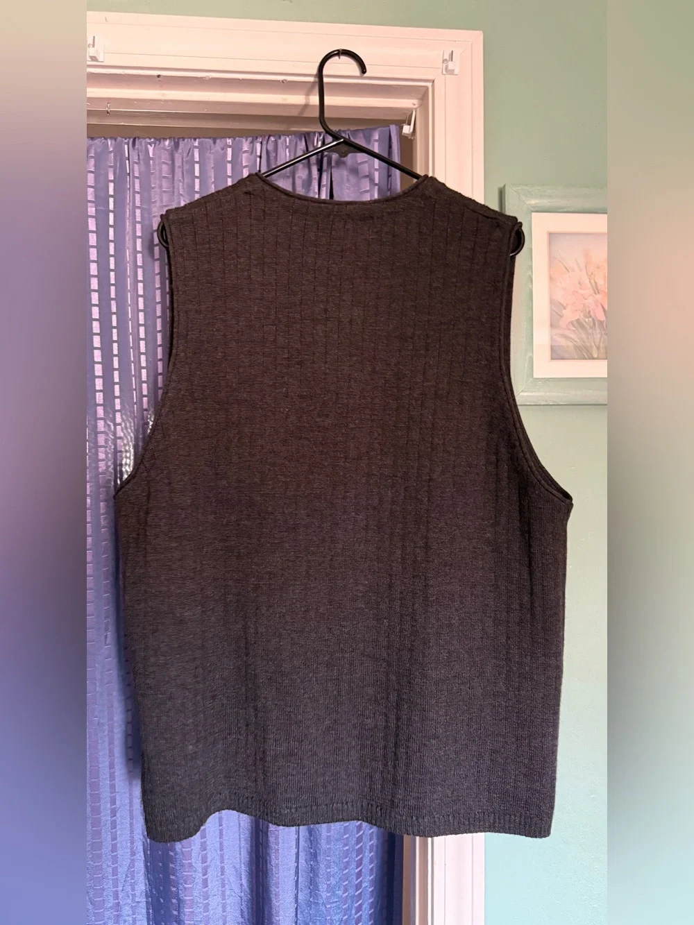 Vintage Banana Republic XL 100% Merino Wool Button Sweater Vest Hong Kong